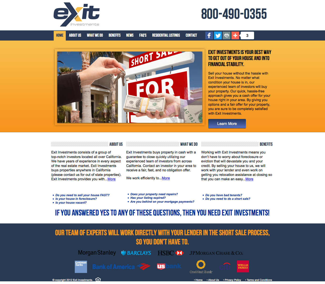 Exit Investments great opportunity for Real Estate Investors  ExitInvestments.com